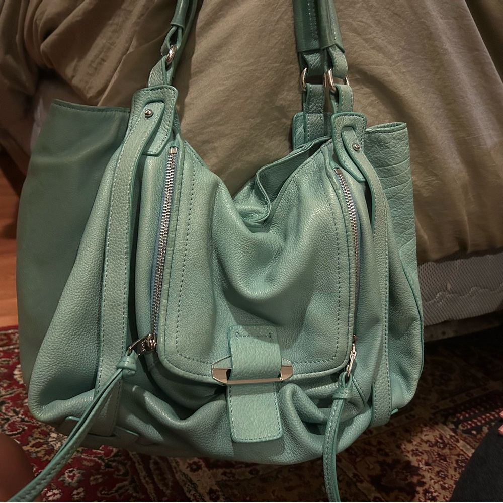 Kooba teal leather purse